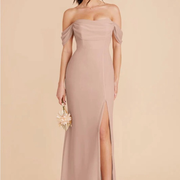 Birdy Grey Mira Convertible Dress / size small / chiffon taupe - Picture 5 of 5